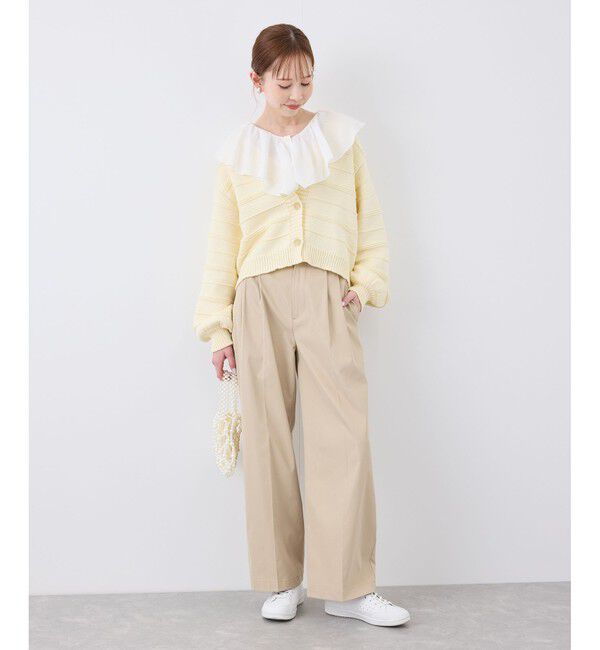 Rope&rsquo;Picnic「ガーターボーダーショート丈カーディガン」|カーディガン|