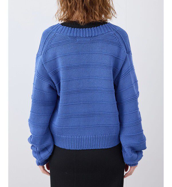 Rope&rsquo;Picnic「ガーターボーダーショート丈カーディガン」|カーディガン|