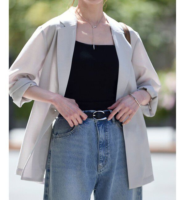 Rope&rsquo;Picnic「【接触冷感・吸水速乾・防シワ】エフォートレスリラックスジャケット/通勤・セットアップ対応」|テーラードジャケット|