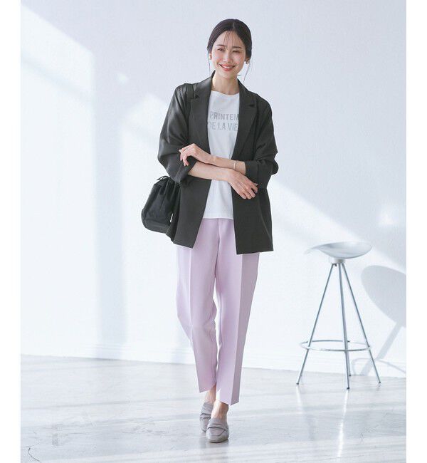 Rope&rsquo;Picnic「【接触冷感・吸水速乾・防シワ】エフォートレスリラックスジャケット/通勤・セットアップ対応」|テーラードジャケット|