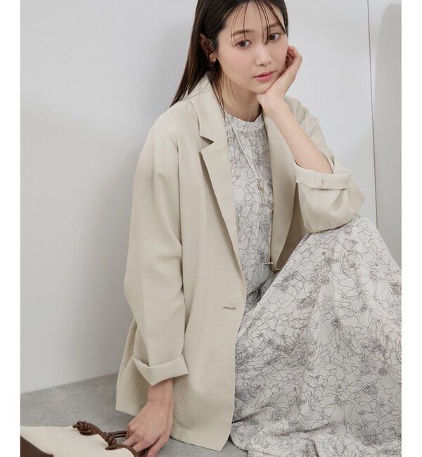 Rope&rsquo;Picnic「【接触冷感・吸水速乾・防シワ】エフォートレスリラックスジャケット/通勤・セットアップ対応」|テーラードジャケット|