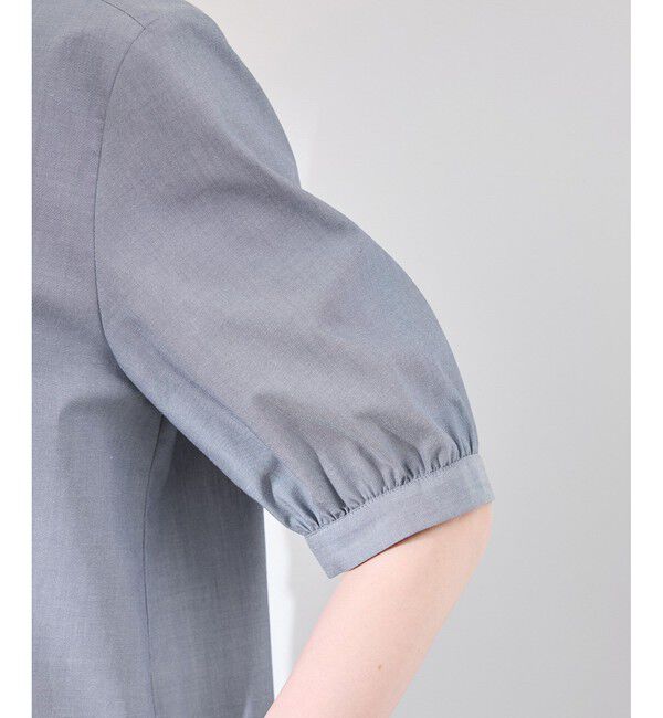 Rope&rsquo;Picnic「【花粉ガード・防シワ】ハーフスリーブフリルシャツ」|シャツ・ブラウス|