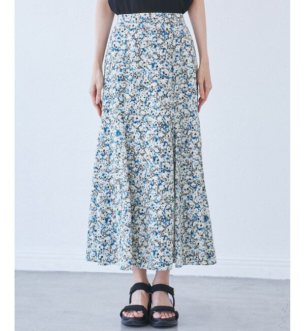 Rope&rsquo;Picnic「【emur/エミュール】マーガレット柄ナロースカート」|スカート|