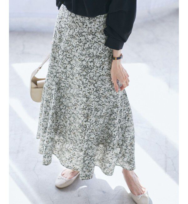 Rope&rsquo;Picnic「【emur/エミュール】マーガレット柄ナロースカート」|スカート|