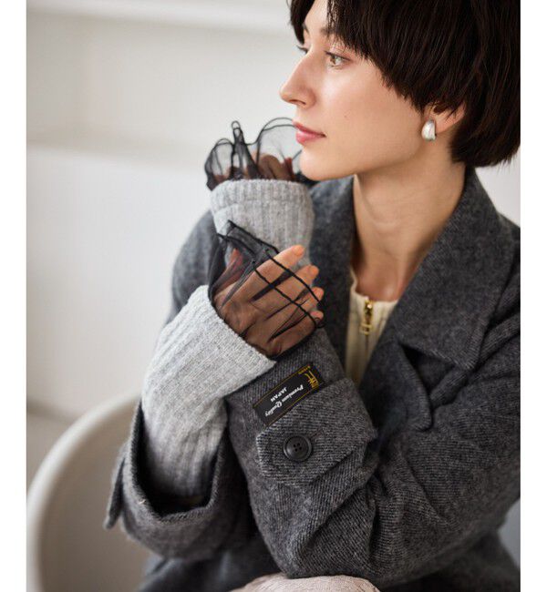 ROPE PICNIC PASSAGE「フリル付ハンドウォーマー」|手袋|