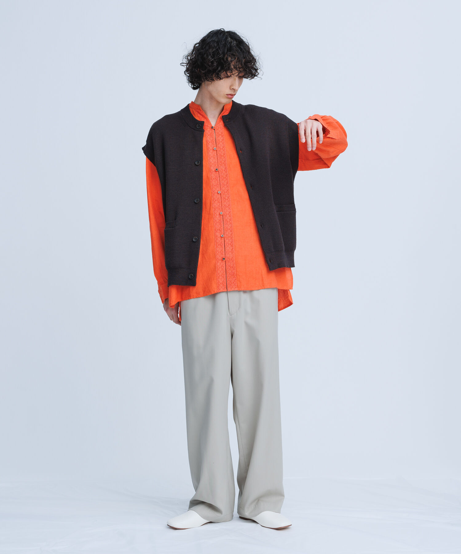 ADAM ET ROPE'「【別注】《ne Quittez pas / ヌキテパ》OVER SIZE Caftan SHIRT」|シャツ・ブラウス|