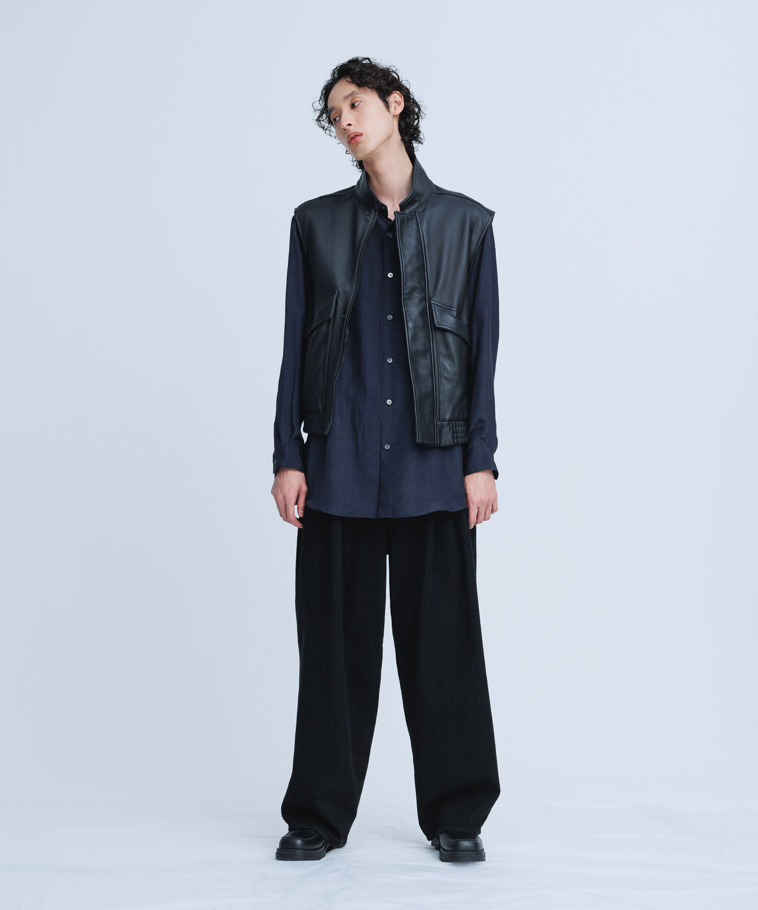 ADAM ET ROPE'「【別注】《ne Quittez pas / ヌキテパ》OVER SIZE Caftan SHIRT」|シャツ・ブラウス|