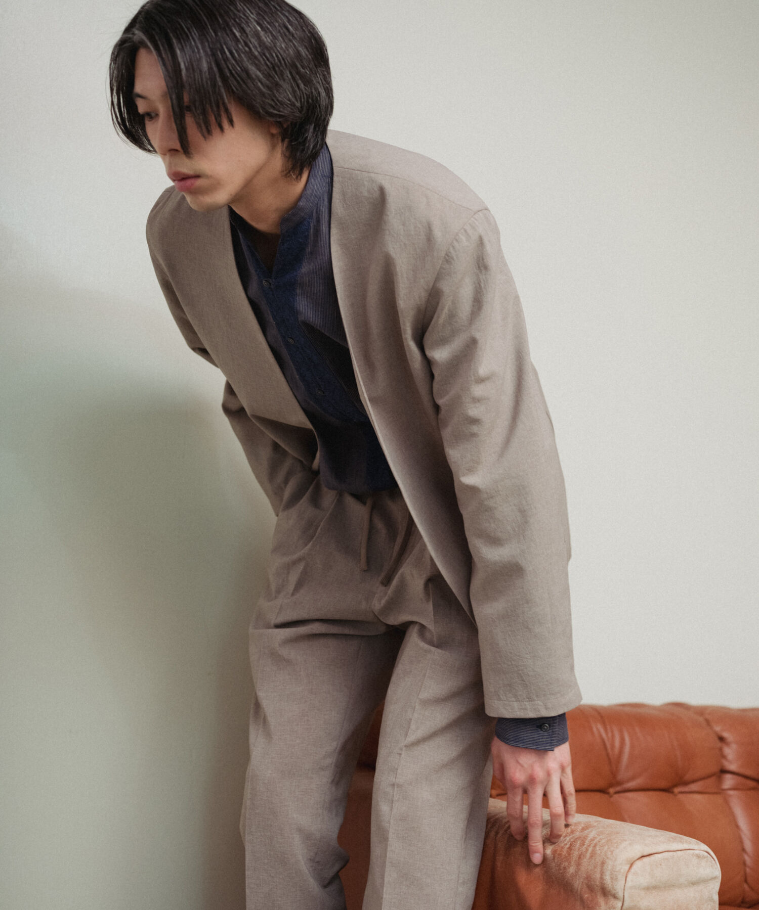 ADAM ET ROPE'「【別注】《ne Quittez pas / ヌキテパ》OVER SIZE Caftan SHIRT」|シャツ・ブラウス|