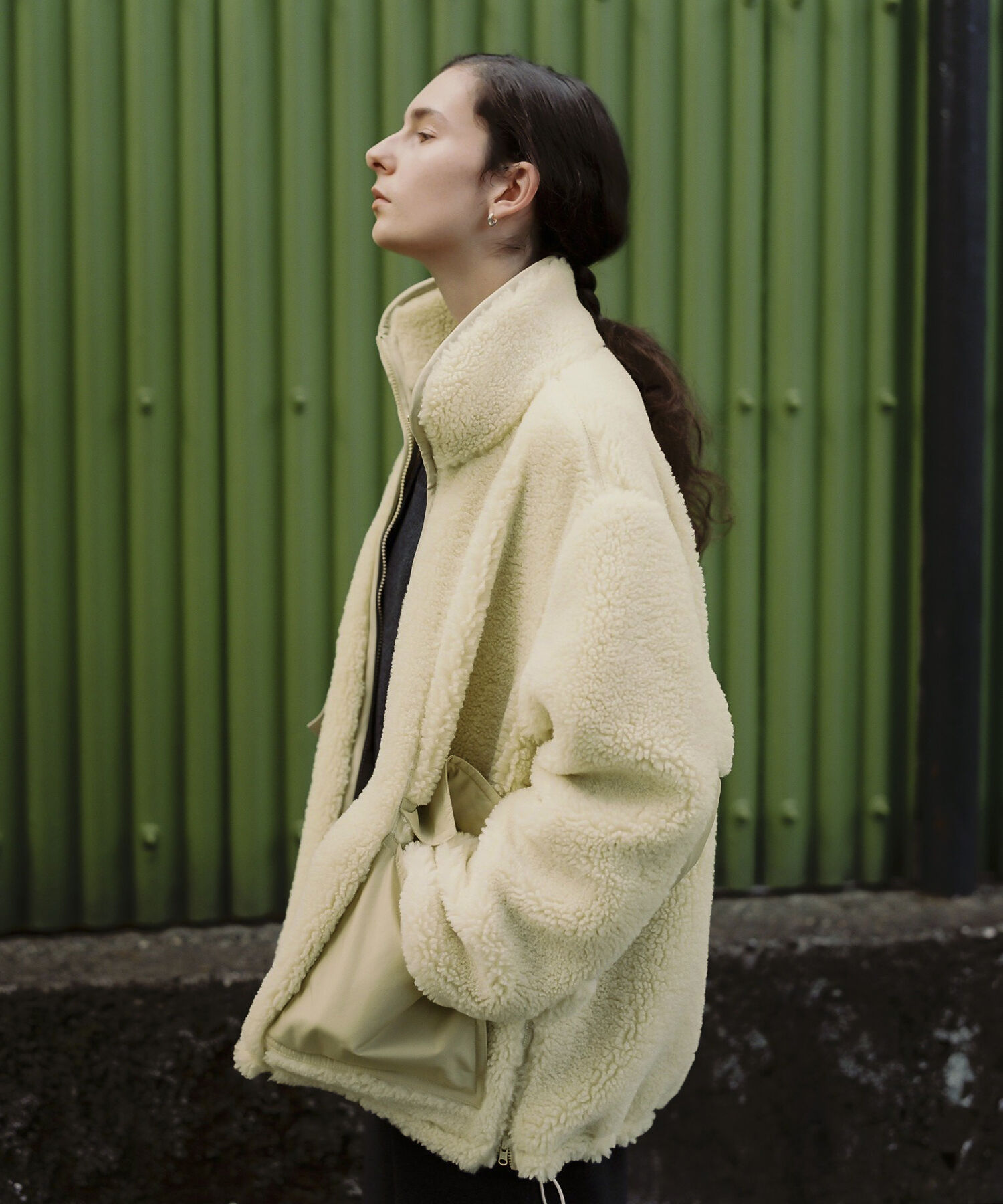 ADAM ET ROPE'「〈リバーシブル〉ボアZIPブルゾン」|ブルゾン・スタジャン|