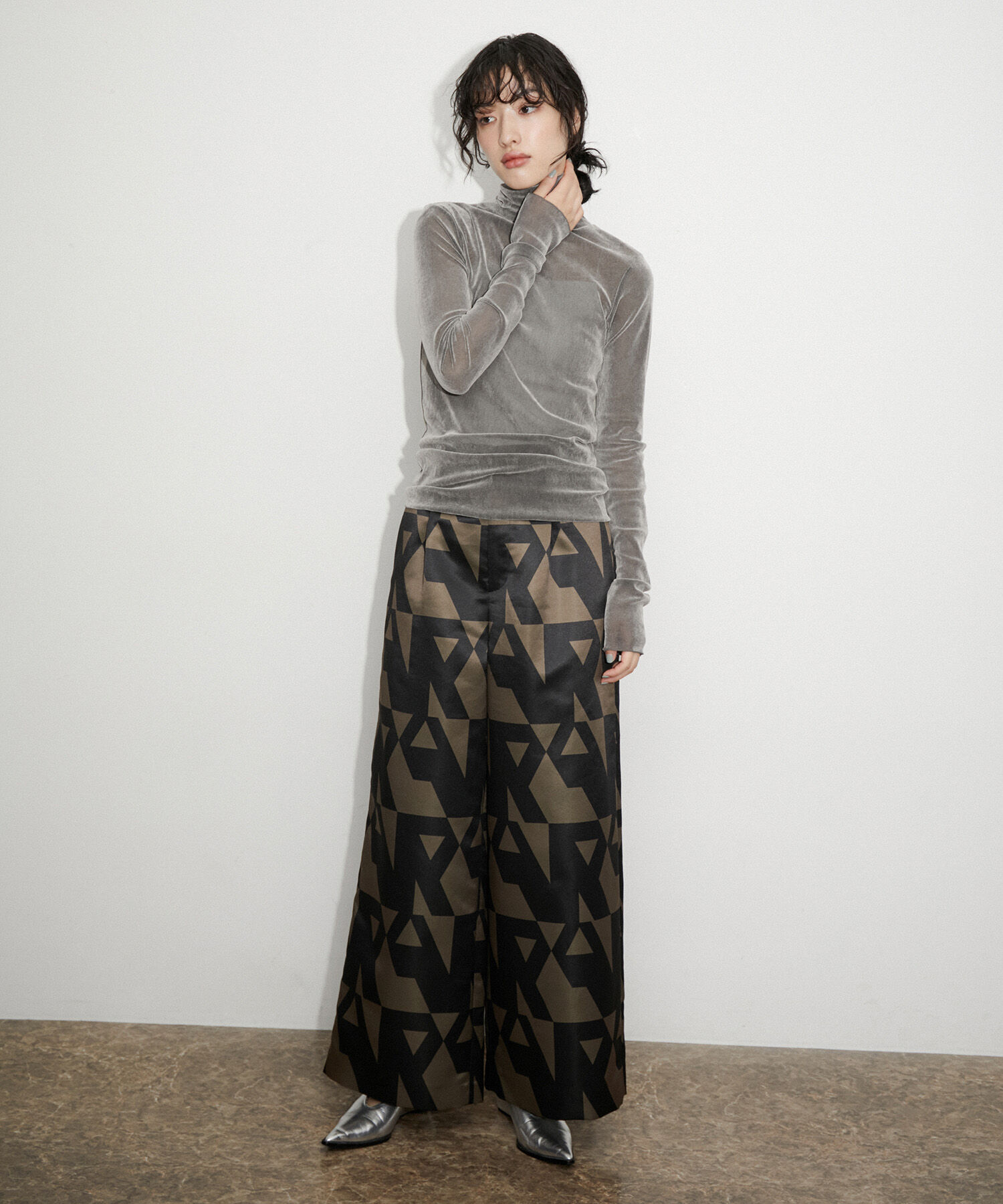 ADAM ET ROPE'「フロッキーチュールプルオーバー」|Tシャツ・カットソー|