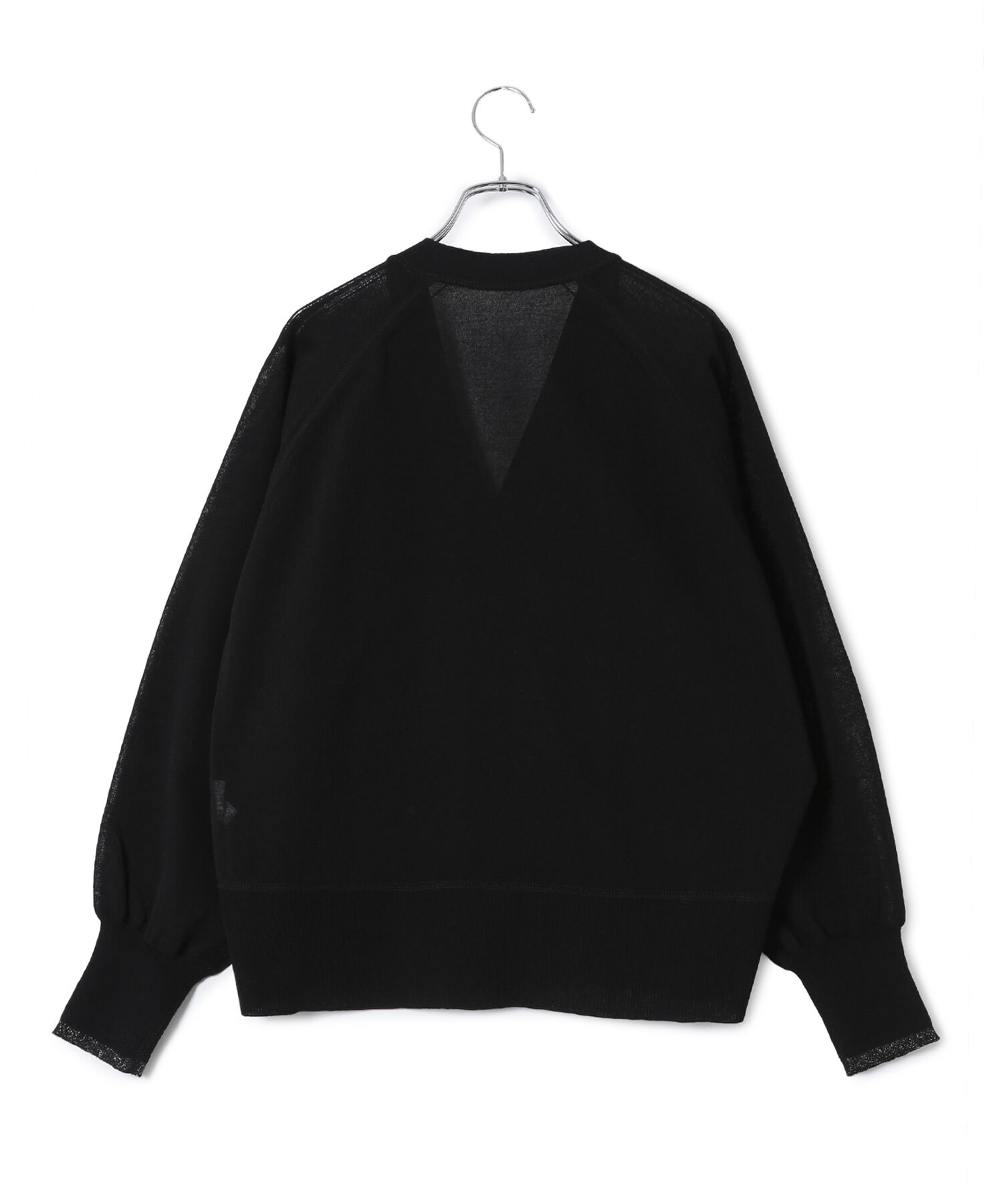 ADAM ET ROPE'「【WEB限定・洗える・追加】ポイントシアーニットカーディガン」|カーディガン|