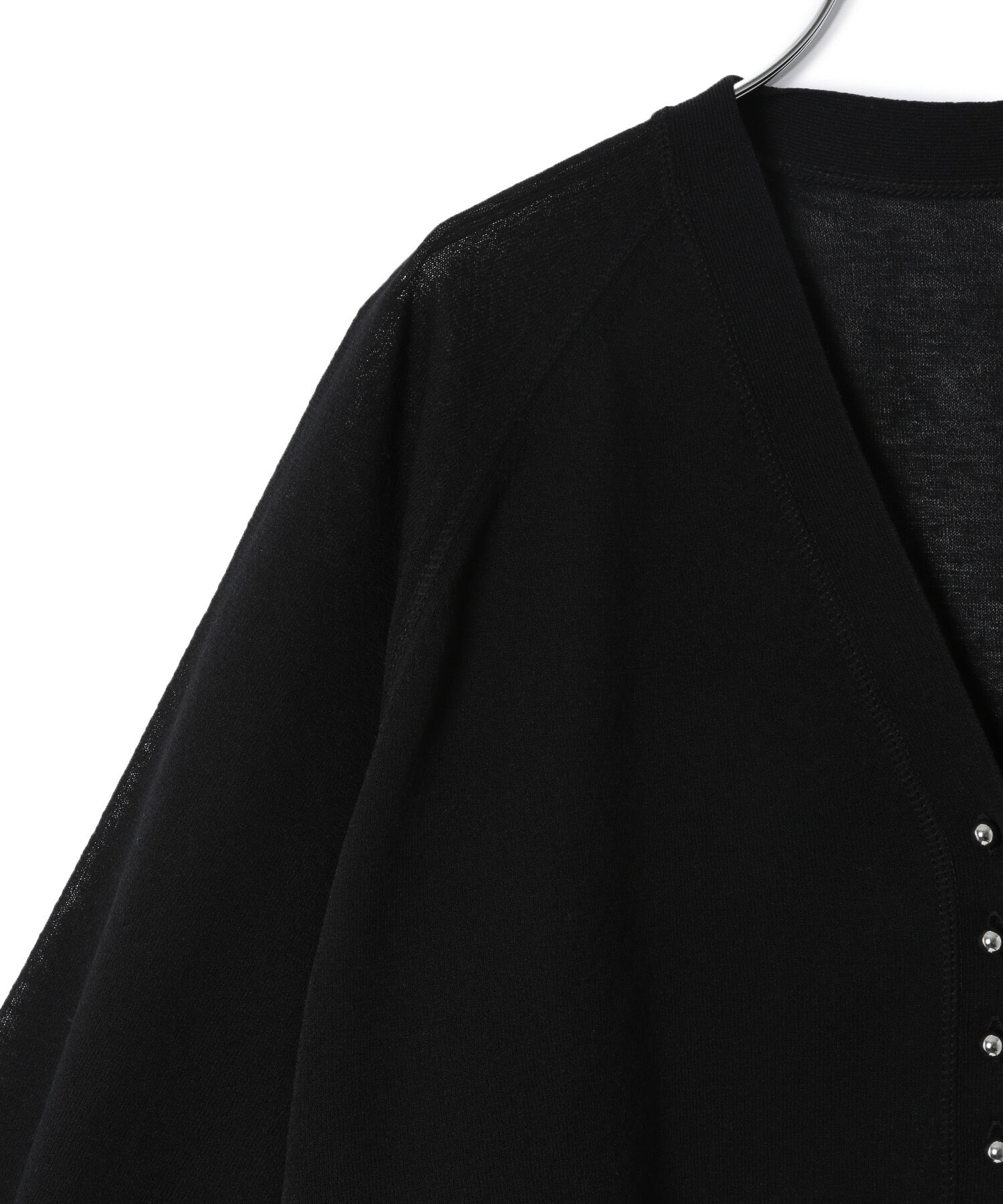 ADAM ET ROPE'「【WEB限定・洗える・追加】ポイントシアーニットカーディガン」|カーディガン|