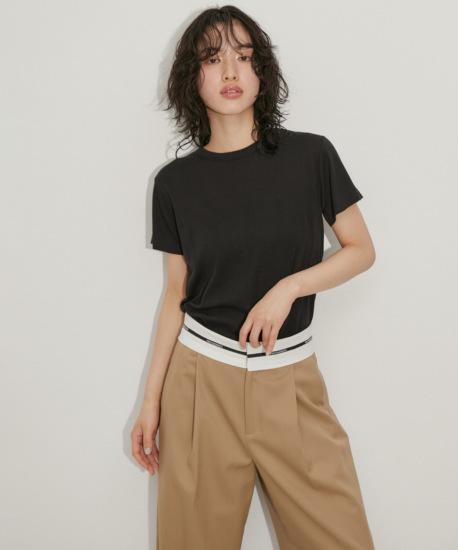 ADAM ET ROPE'「【Miller for ADAM ET ROPE' 】別注SHEER TEE(2PACK)」|Tシャツ・カットソー|