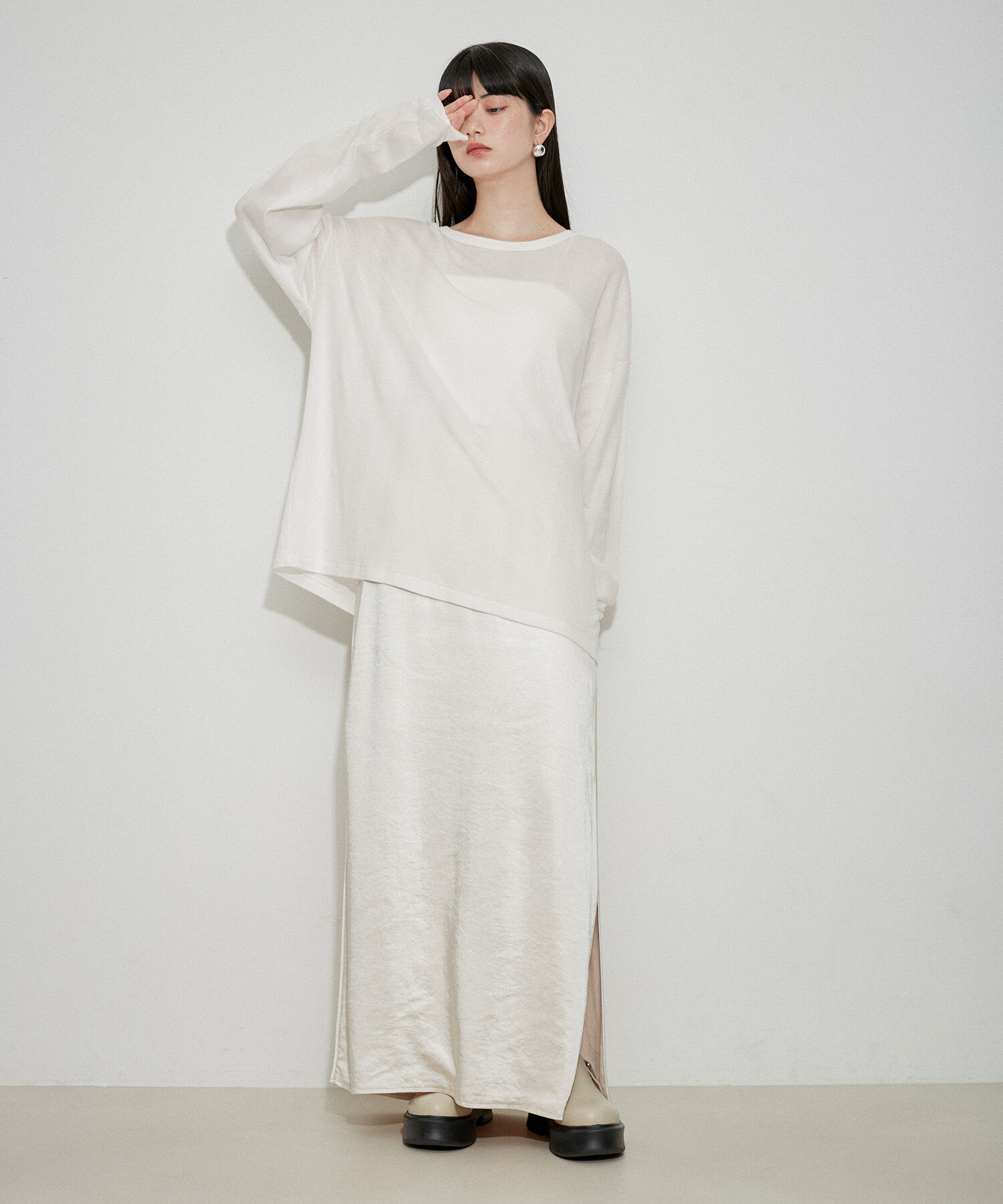 ADAM ET ROPE'「【Miller for ADAM ET ROPE' 】別注SHEER TEE(2PACK)」|Tシャツ・カットソー|