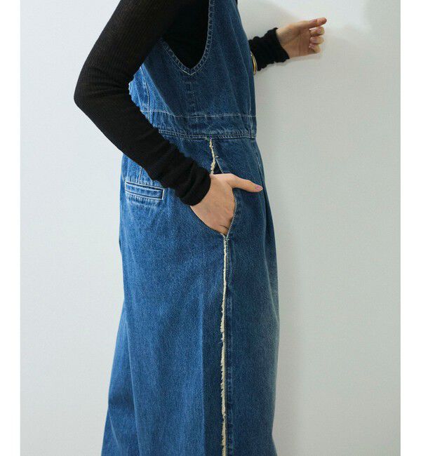 ADAM ET ROPE'「【WEB限定】ラインデニムオールインワン」|オールインワン|