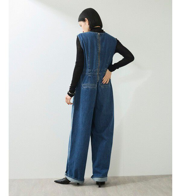 ADAM ET ROPE'「【WEB限定】ラインデニムオールインワン」|オールインワン|