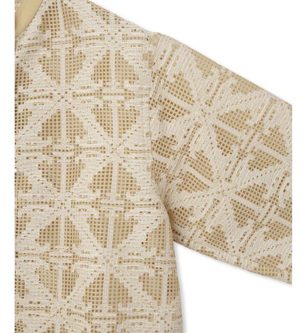 ADAM ET ROPE'「エンブロイダリーメッシュシャツ」|シャツ・ブラウス|