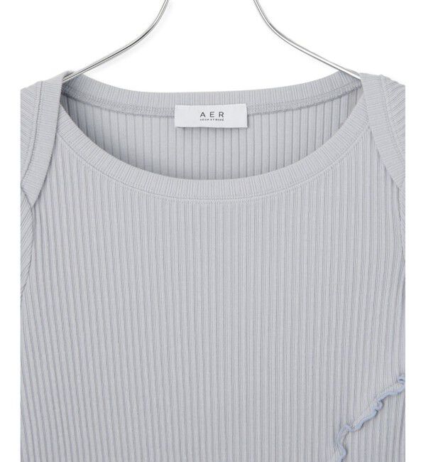 ADAM ET ROPE'「【WEB限定】アシンメトリーカッティングTシャツ」|Tシャツ・カットソー|