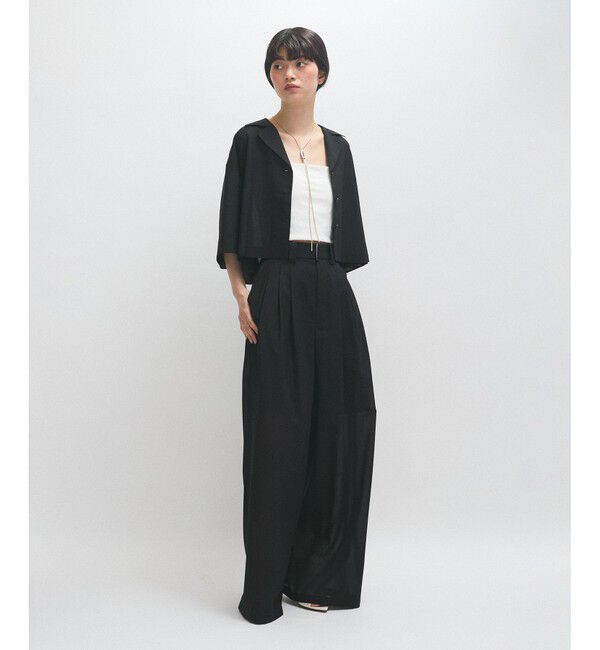 ADAM ET ROPE'「【接触冷感】ショートシャツジャケット」|シャツ・ブラウス|