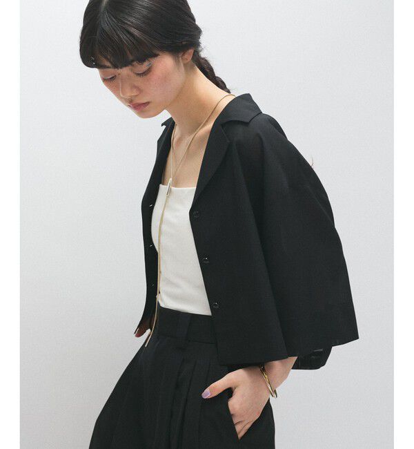 ADAM ET ROPE'「【接触冷感】ショートシャツジャケット」|シャツ・ブラウス|