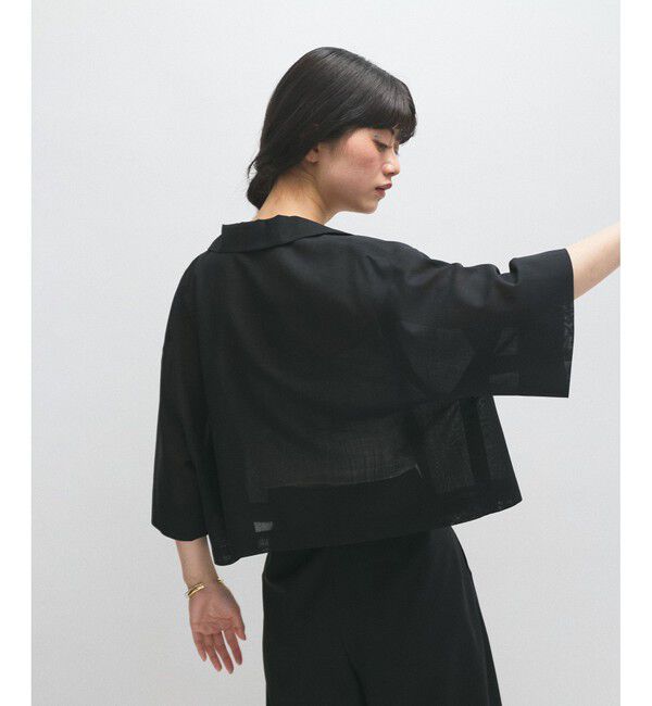 ADAM ET ROPE'「【接触冷感】ショートシャツジャケット」|シャツ・ブラウス|