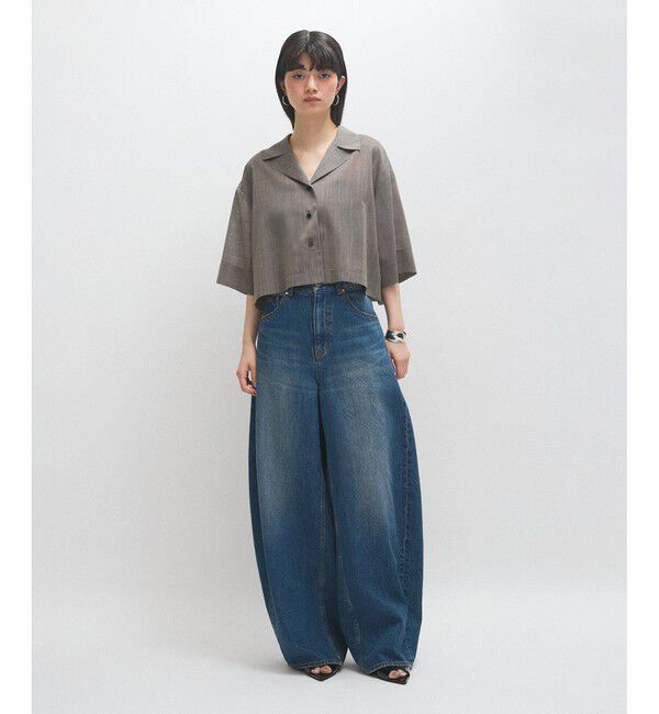 ADAM ET ROPE'「【接触冷感】ショートシャツジャケット」|シャツ・ブラウス|