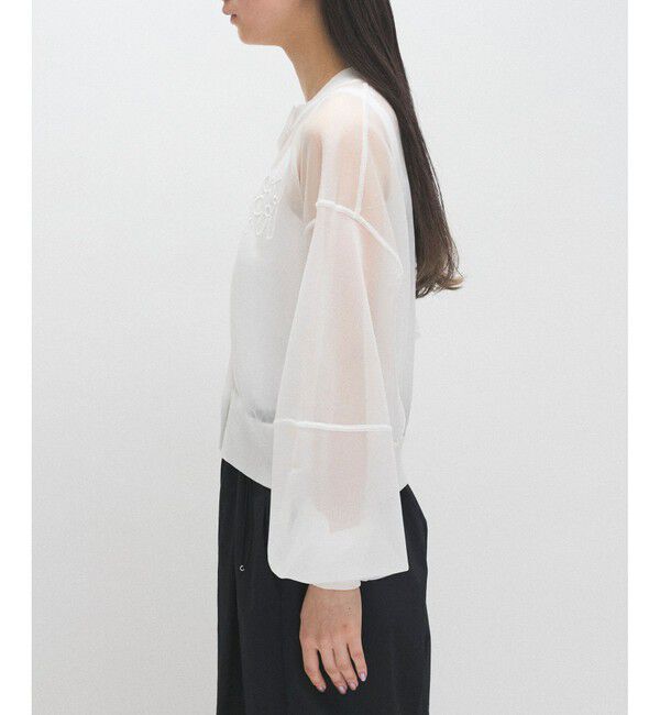 ADAM ET ROPE'「シアーロゴカーディガン」|カーディガン|