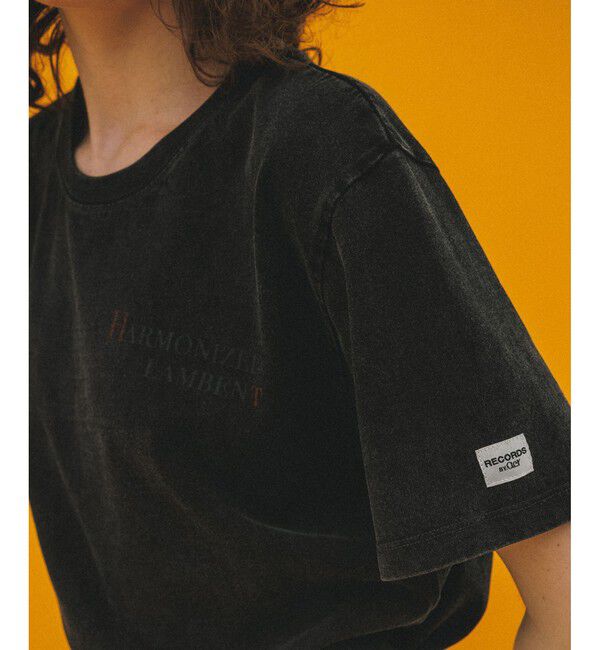 ADAM ET ROPE'「【WEB限定】RECORDSガーメントダイTシャツ」|Tシャツ・カットソー|