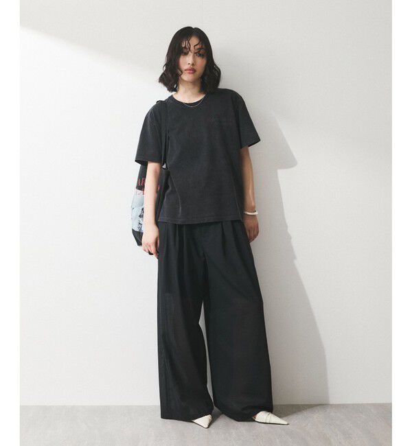 ADAM ET ROPE'「【WEB限定】RECORDSガーメントダイTシャツ」|Tシャツ・カットソー|