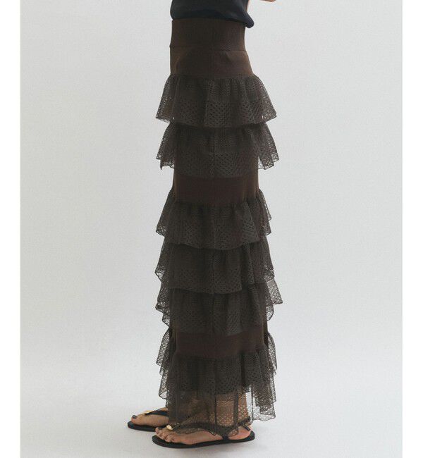 ADAM ET ROPE'「シアーフリルスカート」|スカート|