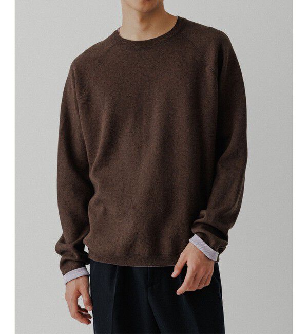 ADAM ET ROPE'「《リバーシブル》カシミヤブレンド ニットプルオーバー」|ニット・セーター|