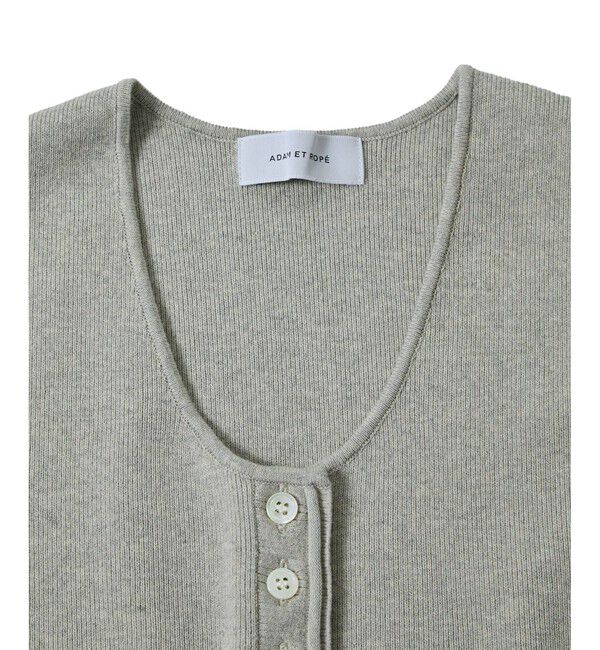 ADAM ET ROPE'「フルニードルニットジレ」|ベスト・ジレ|