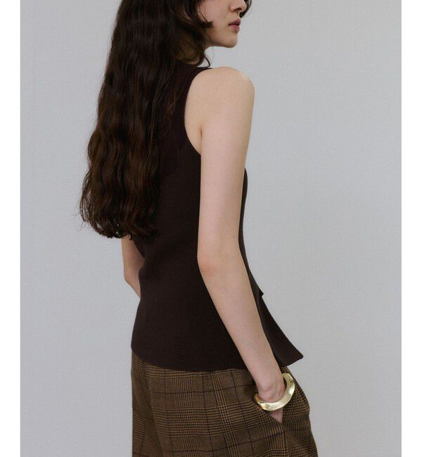 ADAM ET ROPE'「フルニードルニットジレ」|ベスト・ジレ|