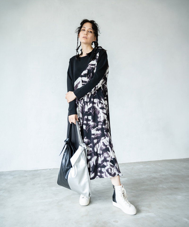  「切替フロントタックワンピース」|ワンピース|