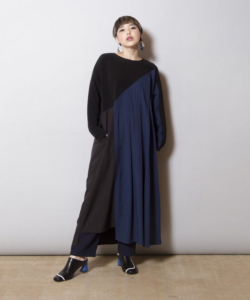  「切替フロントタックワンピース」|ワンピース|