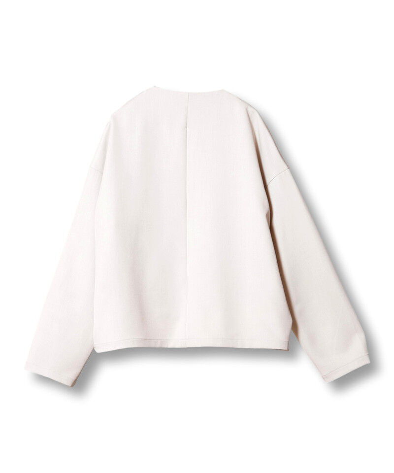  「ノーカラーショートジャケット」|ノーカラージャケット|