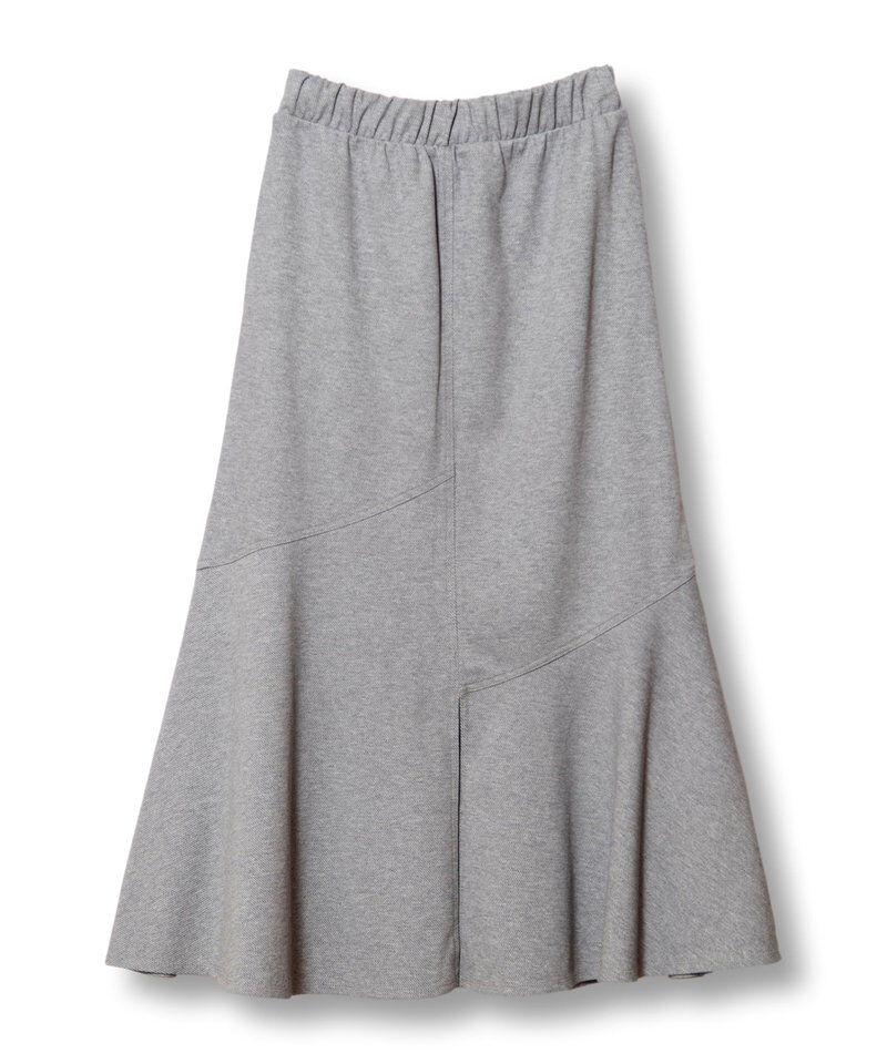  「ジャージー切替マーメイドスカート」|フレア|