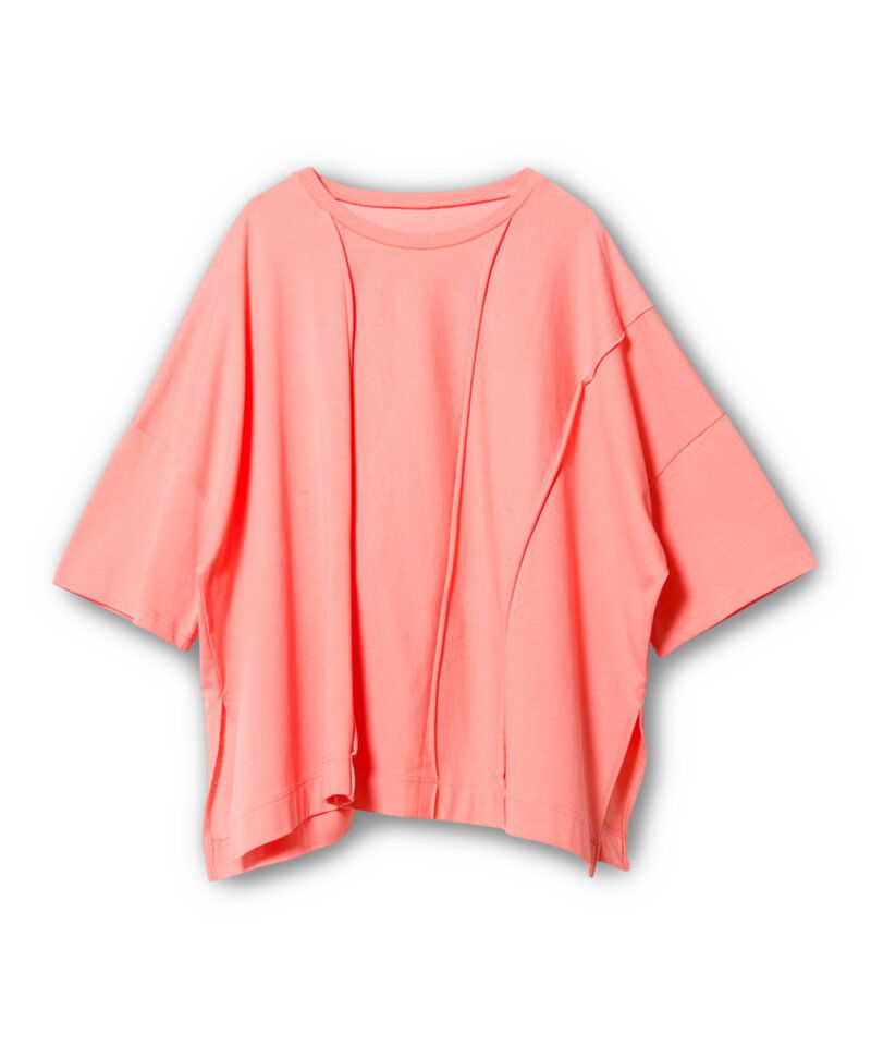  「リボンアレンジ切替Tシャツ」|Tシャツ・カットソー|