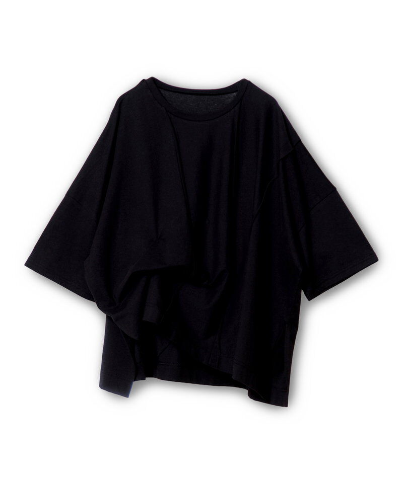  「リボンアレンジ切替Tシャツ」|Tシャツ・カットソー|