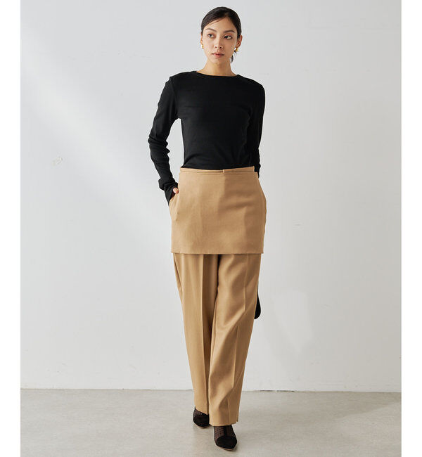  「コットンテレコクルーネックプルオーバー」|Tシャツ・カットソー|