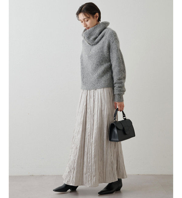 THE PAUSE「【THE PAUSE】ハーフジッププルオーバー」|ニット・セーター|