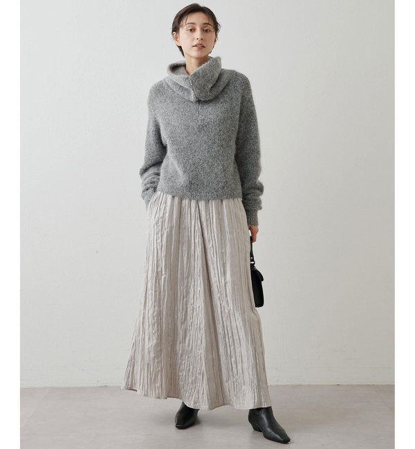 THE PAUSE「【THE PAUSE】ハーフジッププルオーバー」|ニット・セーター|