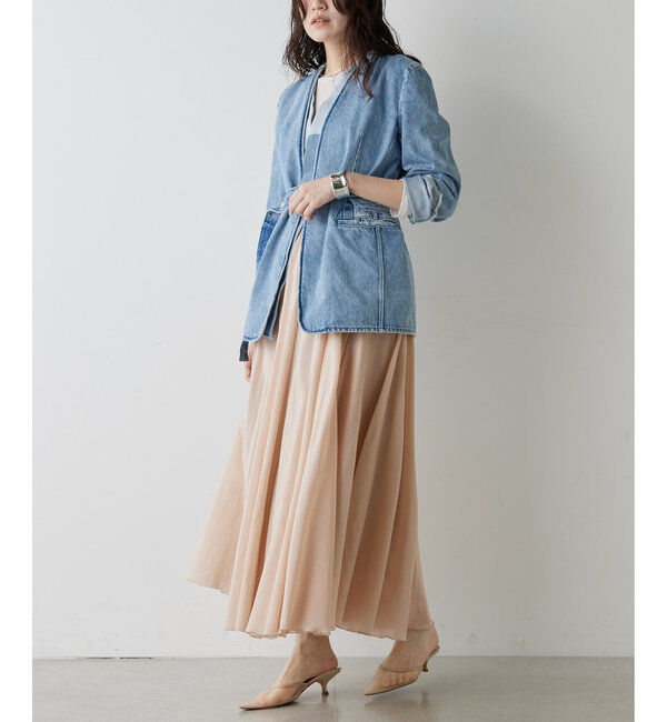  「シルクローンギャザースカート」|スカート|