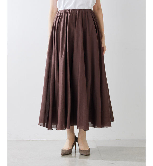  「シルクローンギャザースカート」|スカート|