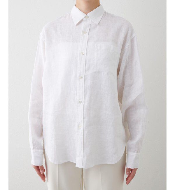  「リネンキャンバスシャツ」|シャツ・ブラウス|