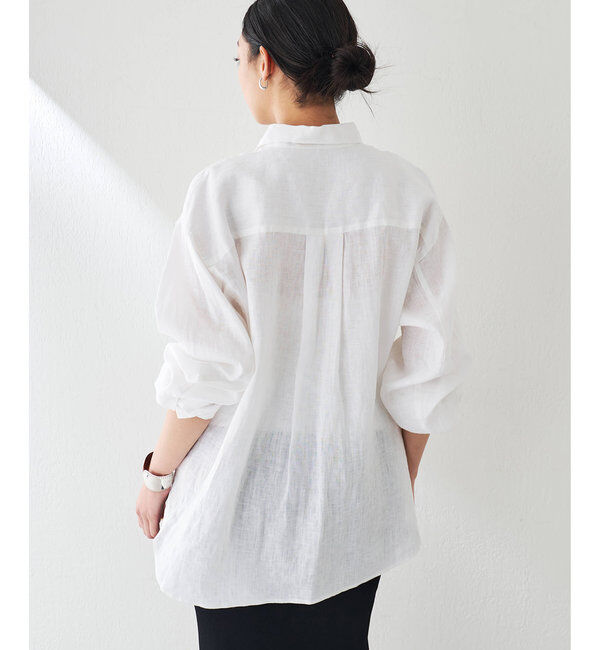 「リネンキャンバスシャツ」|シャツ・ブラウス|