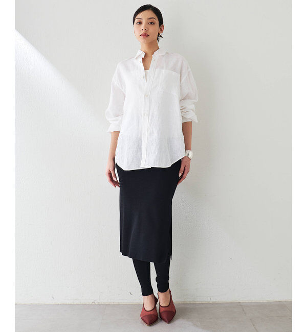  「リネンキャンバスシャツ」|シャツ・ブラウス|