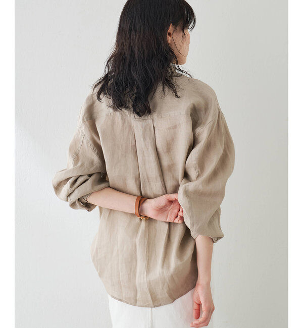  「リネンキャンバスシャツ」|シャツ・ブラウス|