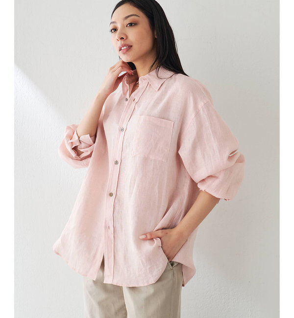  「リネンキャンバスシャツ」|シャツ・ブラウス|
