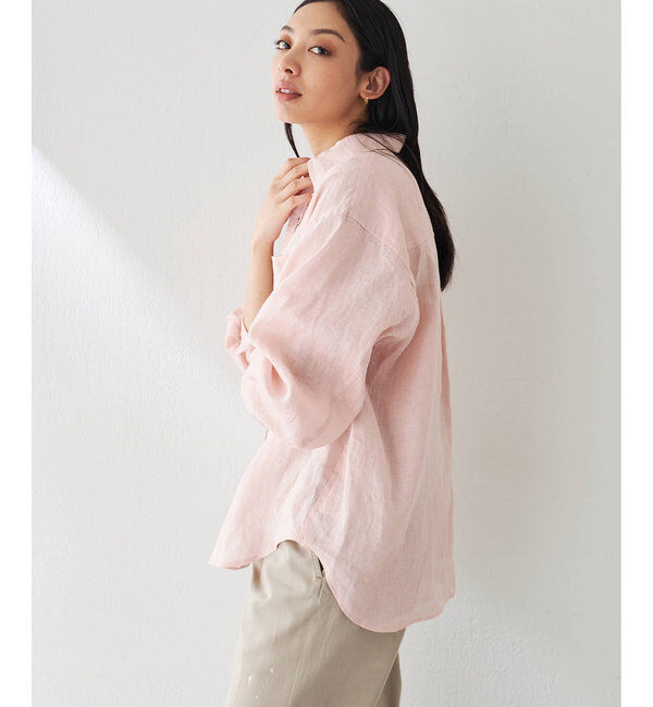  「リネンキャンバスシャツ」|シャツ・ブラウス|